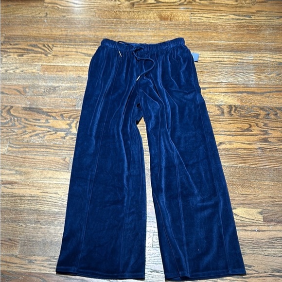 Navy Velour Tracksuit with Hoodie - Picture 6 of 10